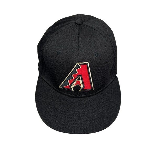 MLB Hat Men's Black Arizona Diamondbacks Adjustable Strap Back Hat - Picture 2 of 8